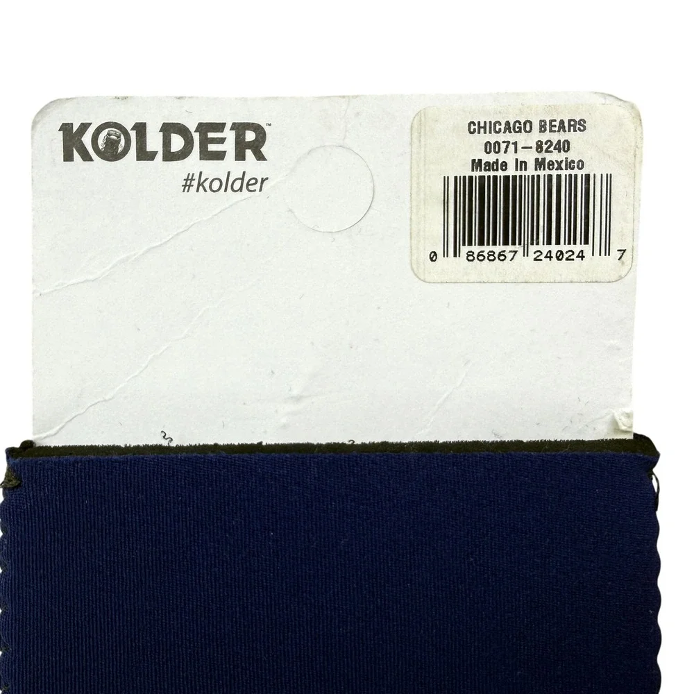Kolder Chicago Bears NFL Officially Licensed Neoprene Can Cooler Koozie New